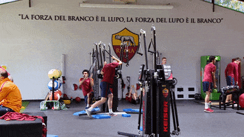 gym working out GIF by AS Roma