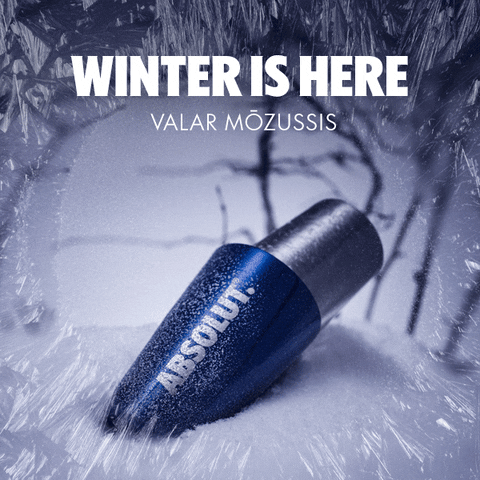 winter is here let's get drinks GIF by Absolut Vodka