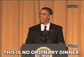 barack obama dinner GIF by Obama