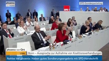 Andrea Nahles Clapping Hands GIF