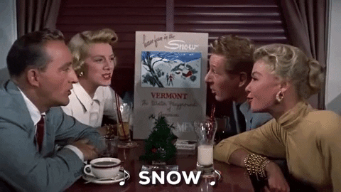 Classic Film Snow Gif By Filmeditor - Find &Amp; Share On Giphy