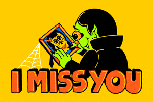 Miss You Halloween GIF by GIPHY Studios Originals