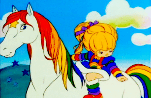 ChasingRainbows rainbow horse bright sprite GIF
