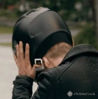 schitts creek helmet GIF by CBC