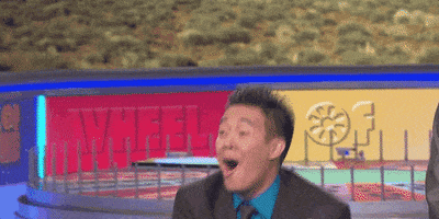 excited pat sajak GIF by Wheel of Fortune