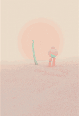nomalles plant sunset lonely desert GIF