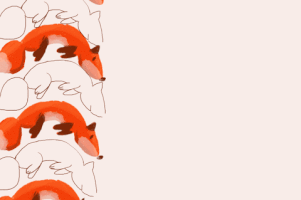 bezbrwiowiec animation fox idk 2d GIF