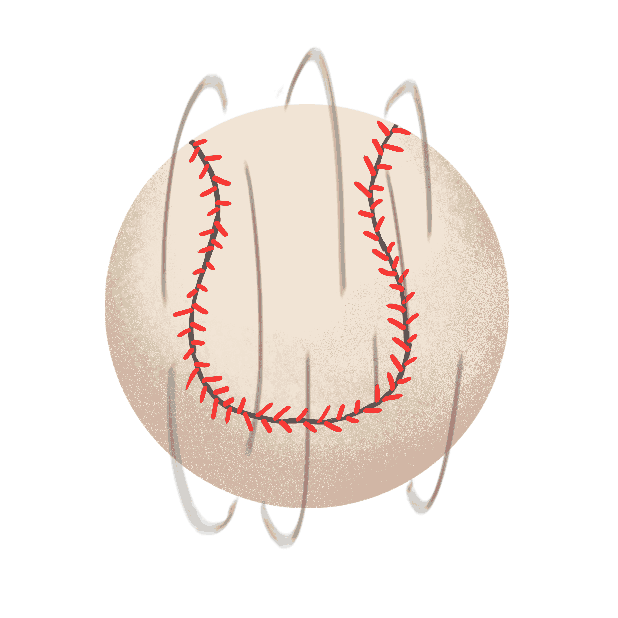 Baseball Spinning Sticker by North Coast Authentic for iOS & Android