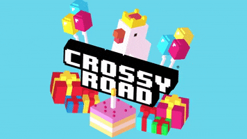 crossy road birthday GIF by HipsterWhale