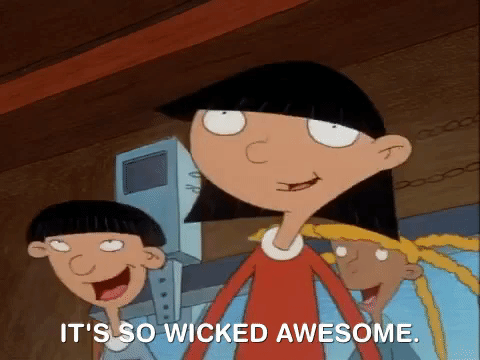 Excited Hey Arnold GIF