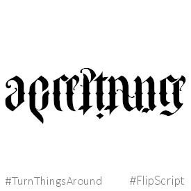 Ambigrams GIF by FlipScript