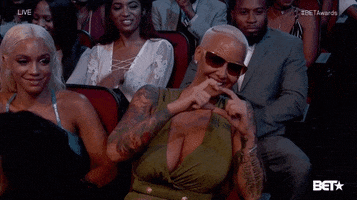 Amber Rose Heart GIF by BET Awards