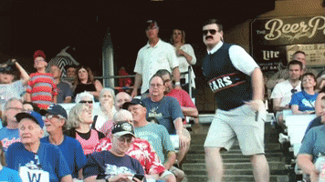 Mike Ditka Emcee Sam GIF by Kane County Cougars