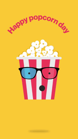 day popcorn GIF