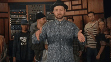 justin timberlake can't stop the feeling! first listen GIF