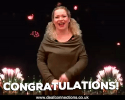 Sign Language Congratulations Gif Find Share On Giphy