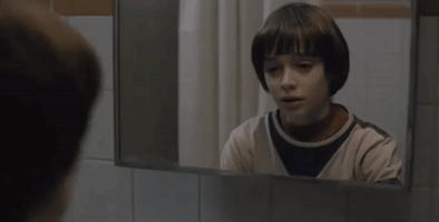 gov stranger things mirror will bathroom GIF
