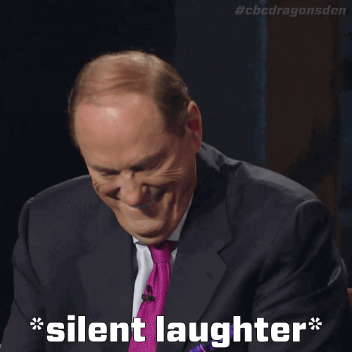 Giphy - dragons den lol GIF by CBC