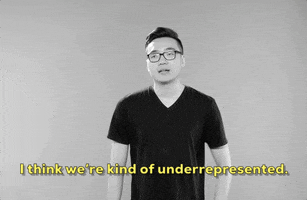and then whenever we are represent we always get how hollywoods views asians i think we're kind of underrepresented GIF