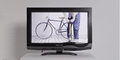 sebton bicycle pump not what you expected GIF