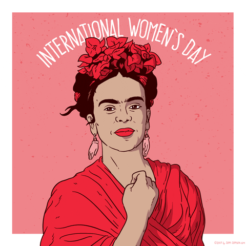 frida kahlo international womens day GIF by Juppi Juppsen