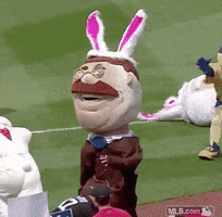Tackling Easter Bunny GIF by MLB