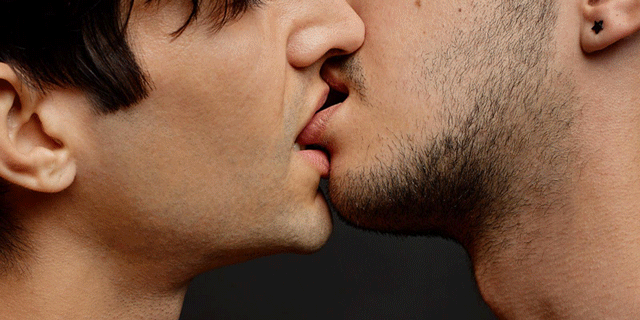 hot gay kiss