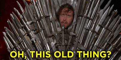 game of thrones the iron throne GIF by Team Coco