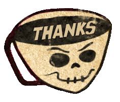 Halloween Thanks Sticker by Emily Guzman