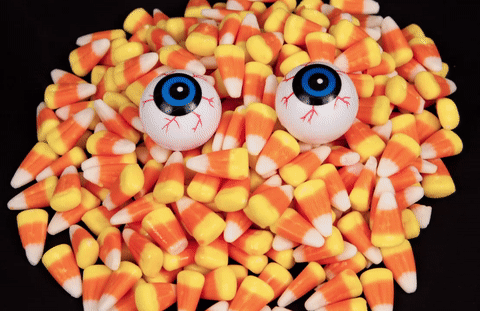 Candy Corn Halloween GIF by LAZY MOM - Find & Share on GIPHY