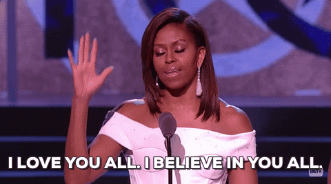 Giphy - i believe in you all michelle obama GIF by Obama