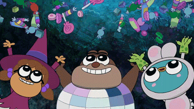 Nickelodeon halloween nickelodeon yay candy GIF