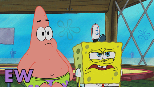 Disgusted Ew GIF by SpongeBob SquarePants - Find & Share on GIPHY