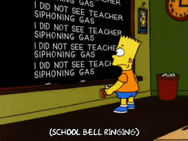 Episode 5 Bart Chalkboard GIF by The Simpsons