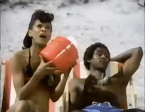  vintage 80s summer beach commercial GIF