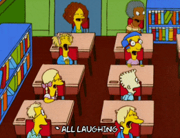 happy bart simpson GIF
