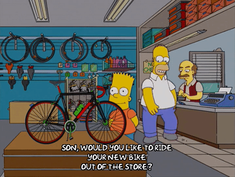 the simpsons bike