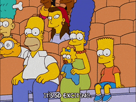 homer simpson crowd GIF