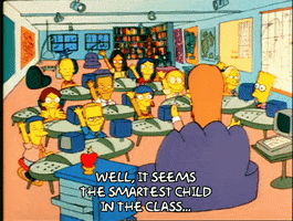 Season 1 Classroom GIF by The Simpsons