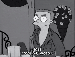 Limping Black And White GIF by The Simpsons