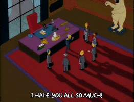 Yelling Season 3 GIF by The Simpsons