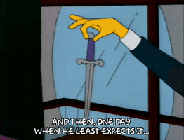 Season 3 Knife GIF by The Simpsons