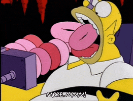 homer simpson eating GIF
