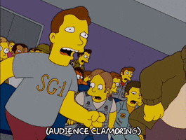 Episode 17 Crowd Fleeing In Terror GIF by The Simpsons