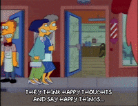 think happy thoughts gif