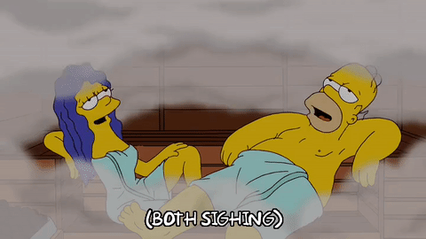 The Simpsons Sauna Gif