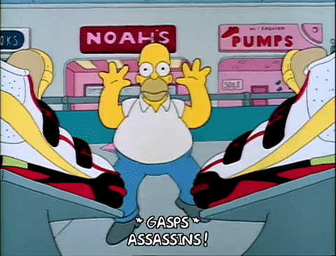 homer simpson assassin shoes