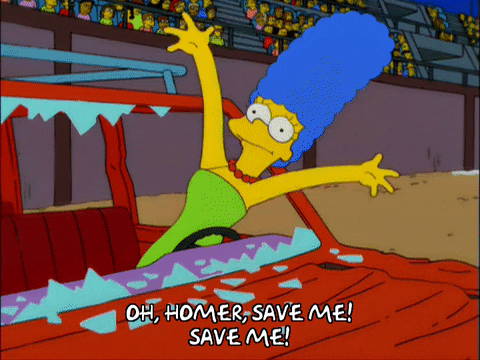 scared marge simpson GIF