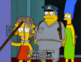 marge simpson mop GIF