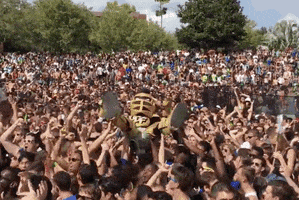 crowd surf spirit splash GIF by UCF Knights